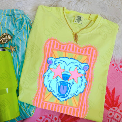 Preppy Blue Mascot (dropdown)-  DTF&UV