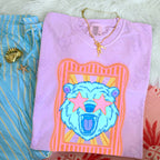 Preppy Blue Mascot (dropdown)-  DTF&UV