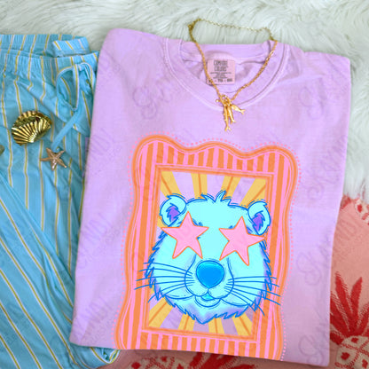 Preppy Blue Mascot (dropdown)-  DTF&UV