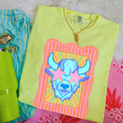 Preppy Blue Mascot (dropdown)-  DTF&UV