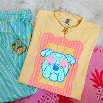 Preppy Blue Mascot (dropdown)-  DTF&UV