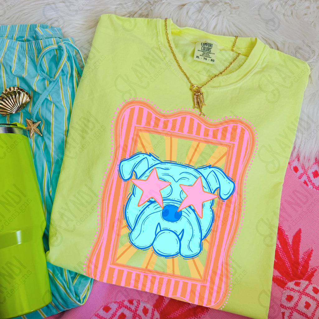 Preppy Blue Mascot (dropdown)-  DTF&UV