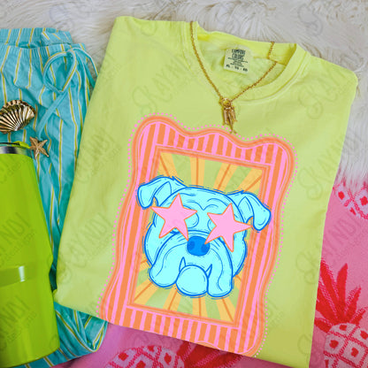 Preppy Blue Mascot (dropdown)-  DTF&UV