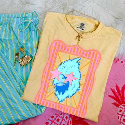 Preppy Blue Mascot (dropdown)-  DTF&UV