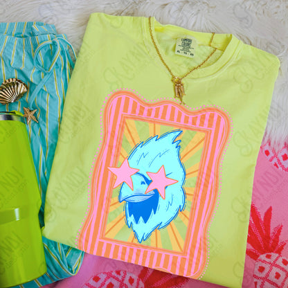 Preppy Blue Mascot (dropdown)-  DTF&UV