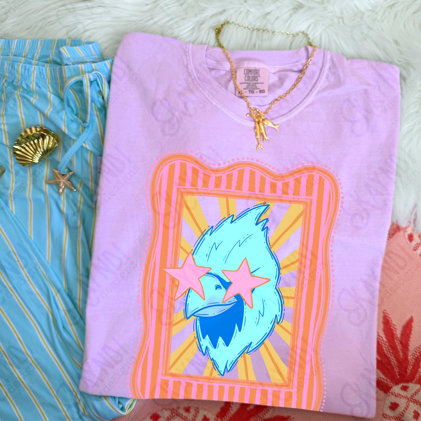 Blue Mascot (dropdown)-  DTF&UV
