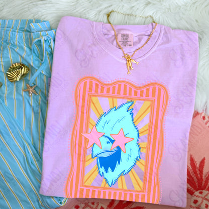 Preppy Blue Mascot (dropdown)-  DTF&UV