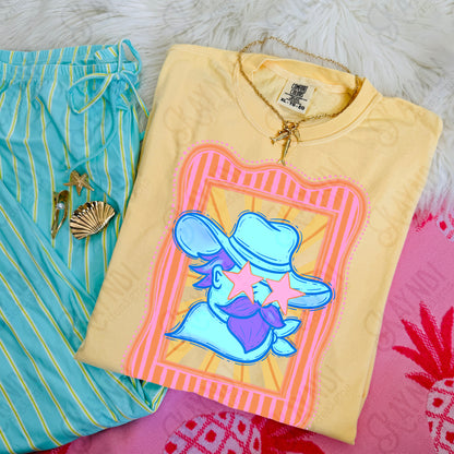 Preppy Blue Mascot (dropdown)-  DTF&UV