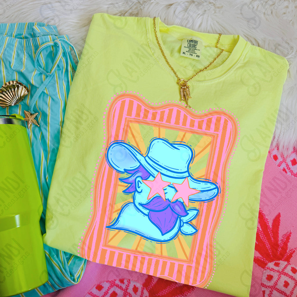 Preppy Blue Mascot (dropdown)-  DTF&UV