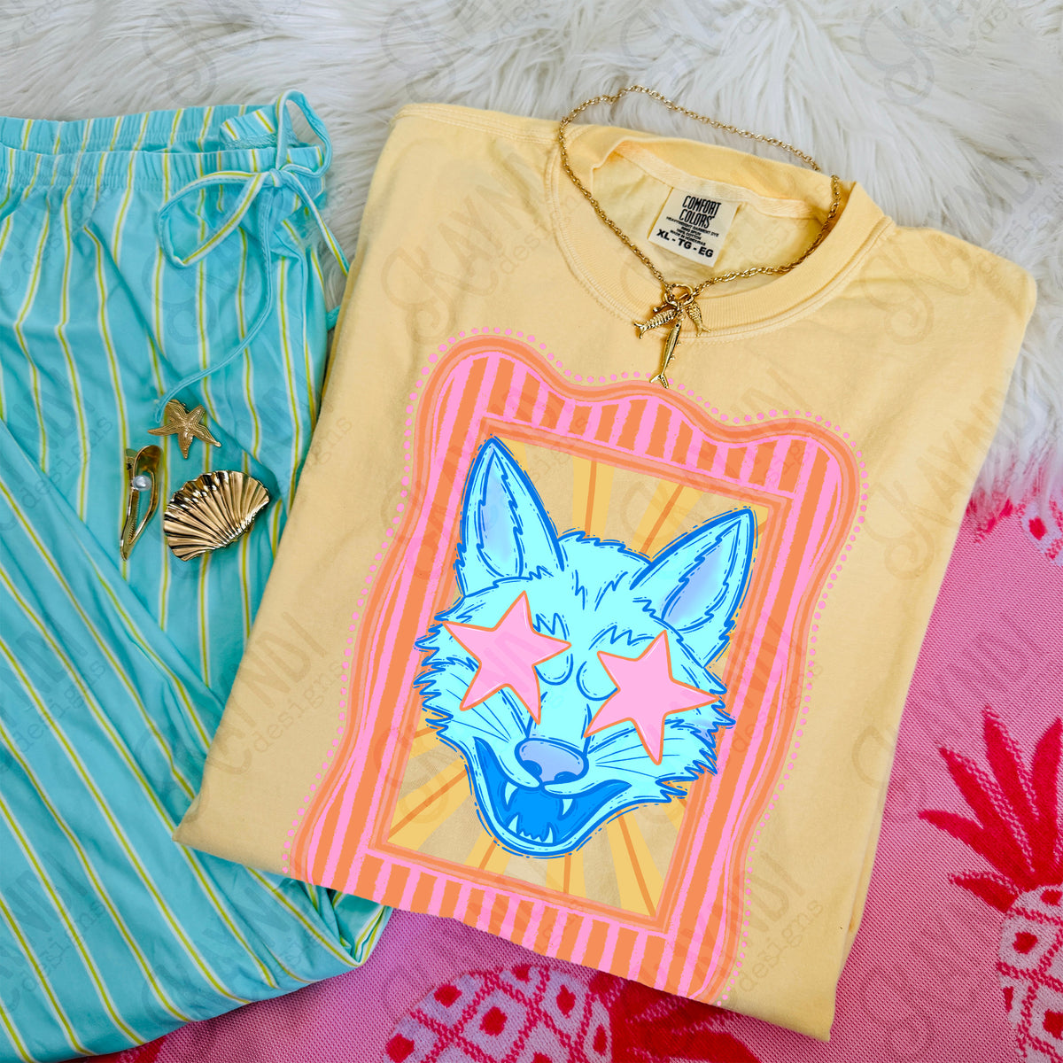 Preppy Blue Mascot (dropdown)-  DTF&UV