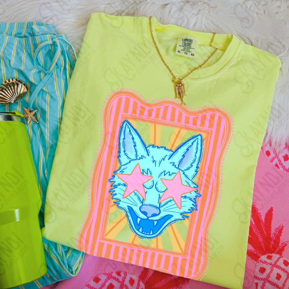 Preppy Blue Mascot (dropdown)-  DTF&UV