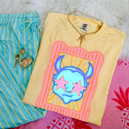 Preppy Blue Mascot (dropdown)-  DTF&UV