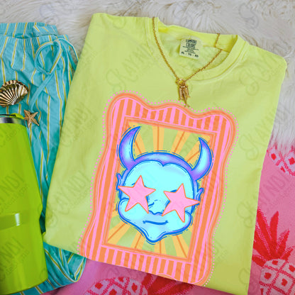 Preppy Blue Mascot (dropdown)-  DTF&UV