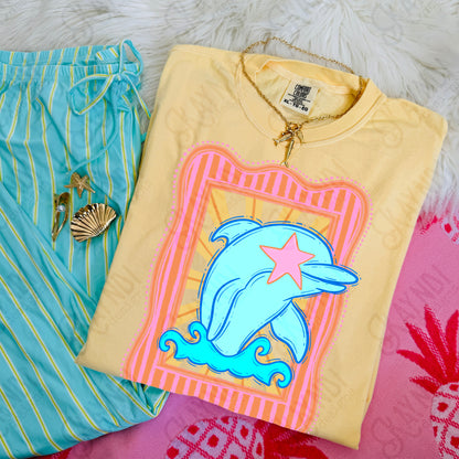 Preppy Blue Mascot (dropdown)-  DTF&UV