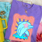 Preppy Blue Mascot (dropdown)-  DTF&UV