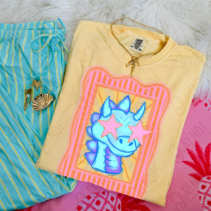 Preppy Blue Mascot (dropdown)-  DTF&UV