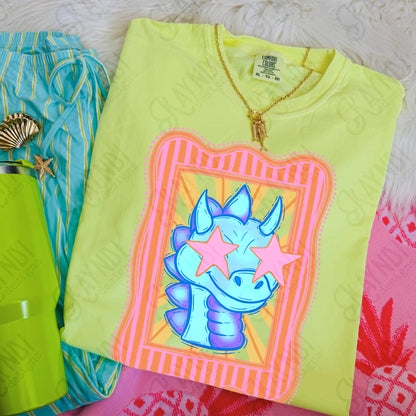 Preppy Blue Mascot (dropdown)-  DTF&UV