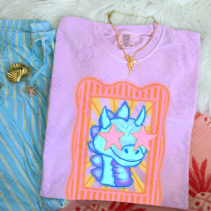 Preppy Blue Mascot (dropdown)-  DTF&UV