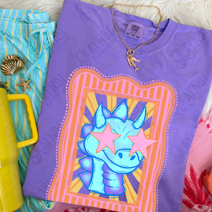 Preppy Blue Mascot (dropdown)-  DTF&UV