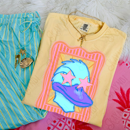 Preppy Blue Mascot (dropdown)-  DTF&UV