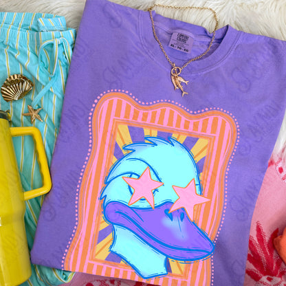 Preppy Blue Mascot (dropdown)-  DTF&UV