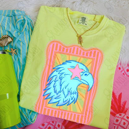 Preppy Blue Mascot (dropdown)-  DTF&UV