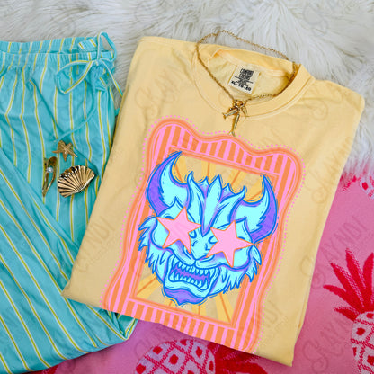 Preppy Blue Mascot (dropdown)-  DTF&UV