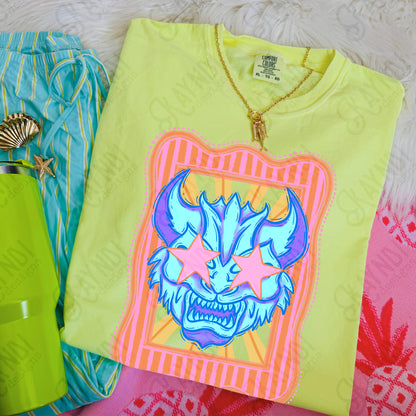 Preppy Blue Mascot (dropdown)-  DTF&UV