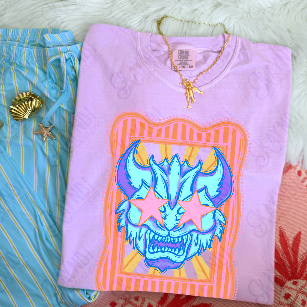 Preppy Blue Mascot (dropdown)-  DTF&UV