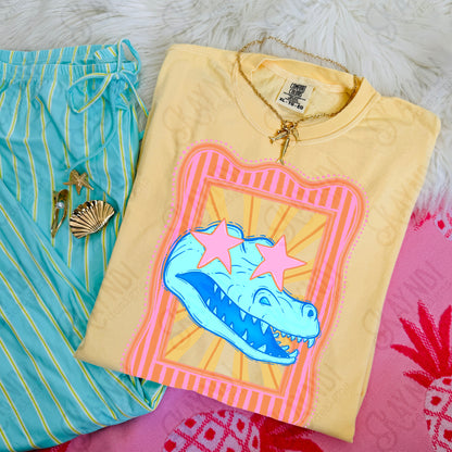 Preppy Blue Mascot (dropdown)-  DTF&UV
