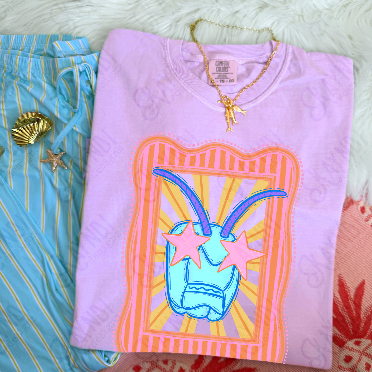 Preppy Blue Mascot (dropdown)-  DTF&UV