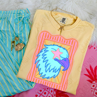 Preppy Blue Mascot (dropdown)-  DTF&UV