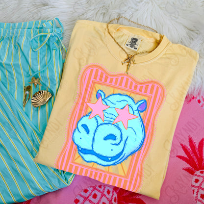 Preppy Blue Mascot (dropdown)-  DTF&UV