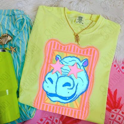 Preppy Blue Mascot (dropdown)-  DTF&UV