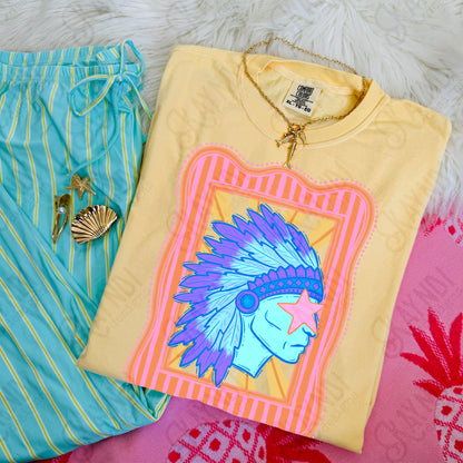Preppy Blue Mascot (dropdown)-  DTF&UV