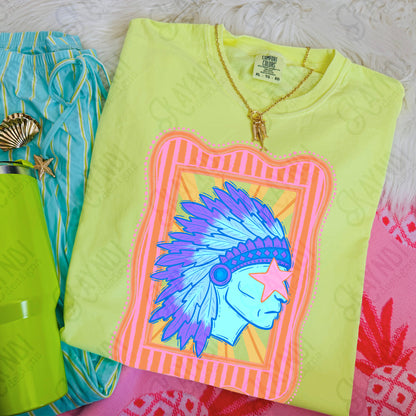 Preppy Blue Mascot (dropdown)-  DTF&UV