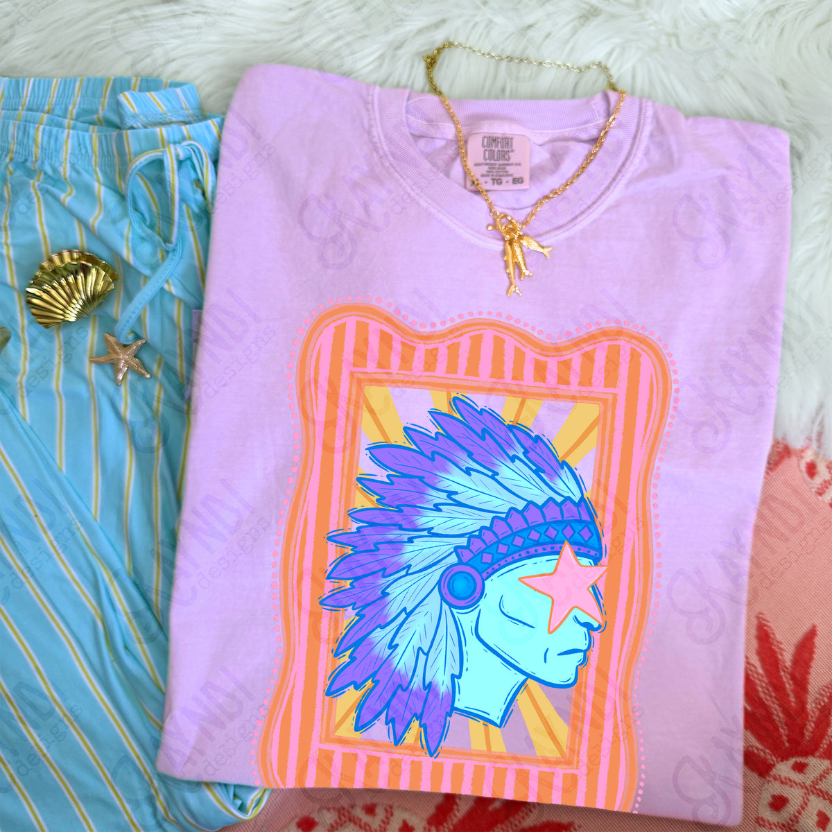 Preppy Blue Mascot (dropdown)-  DTF&UV
