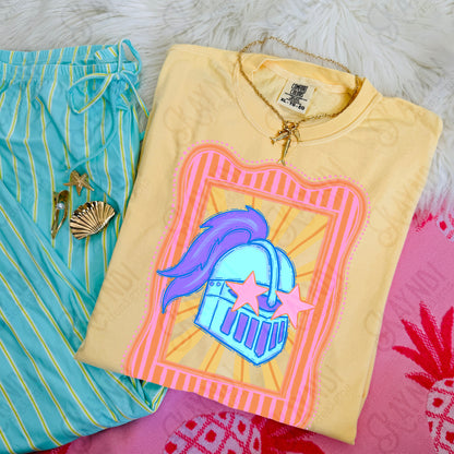Preppy Blue Mascot (dropdown)-  DTF&UV