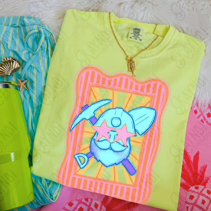 Preppy Blue Mascot (dropdown)-  DTF&UV