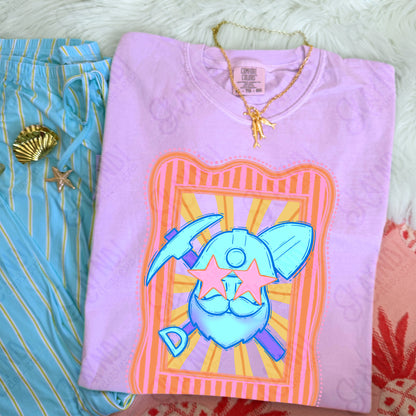Preppy Blue Mascot (dropdown)-  DTF&UV