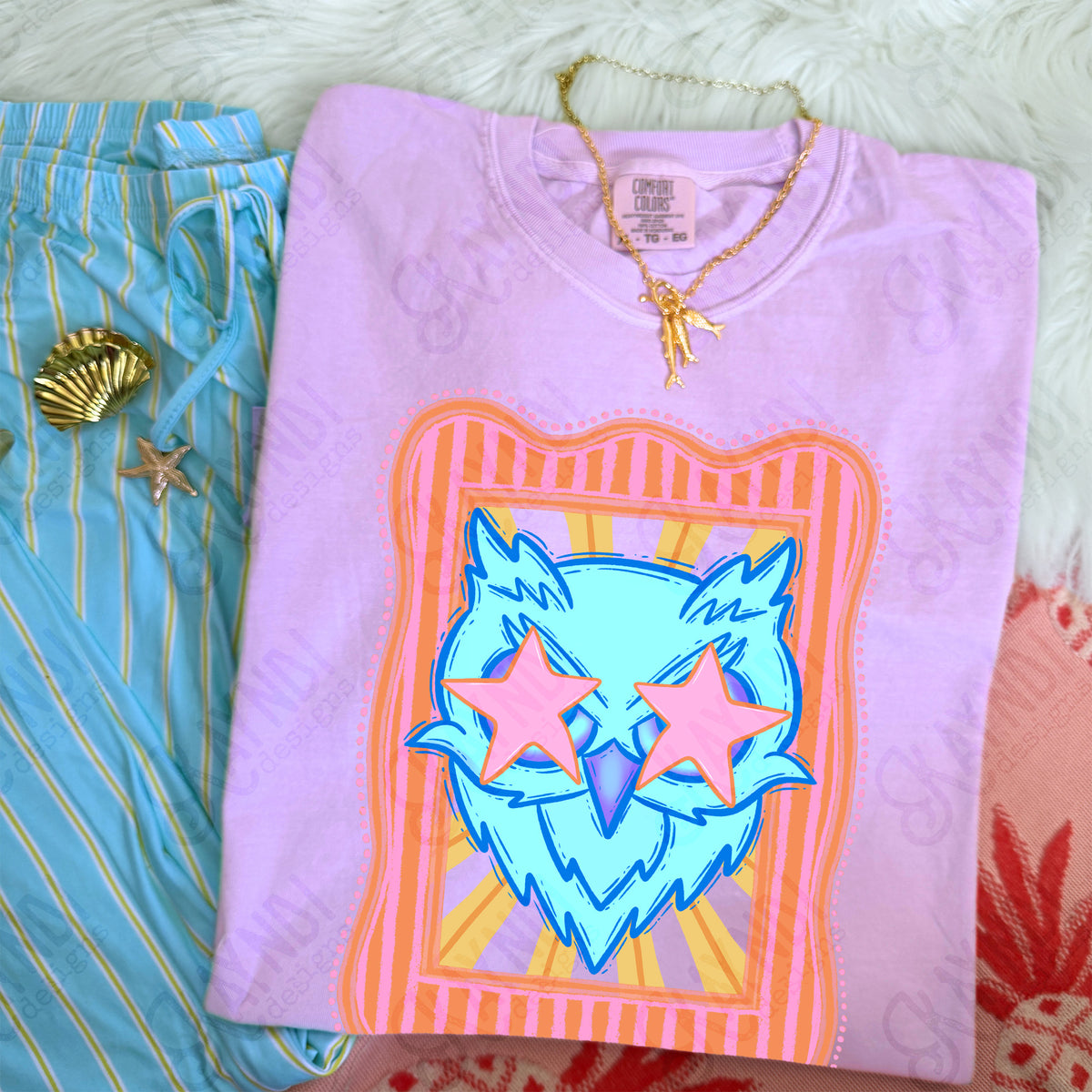 Preppy Blue Mascot (dropdown)-  DTF&UV