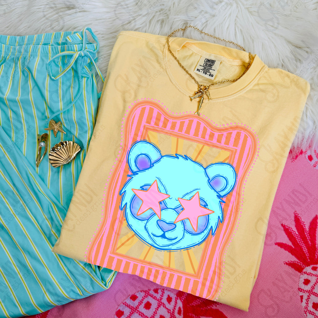Preppy Blue Mascot (dropdown)-  DTF&UV