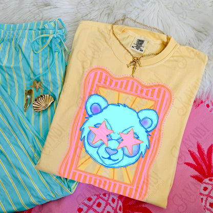 Preppy Blue Mascot (dropdown)-  DTF&UV