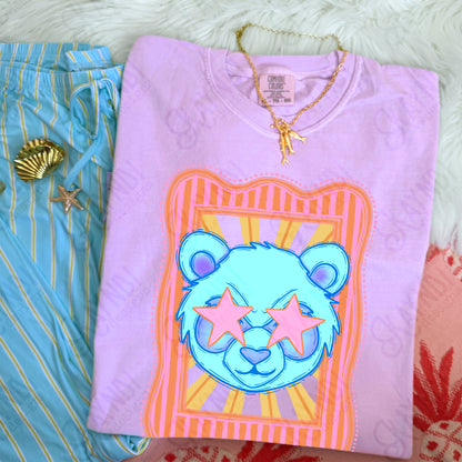 Preppy Blue Mascot (dropdown)-  DTF&UV