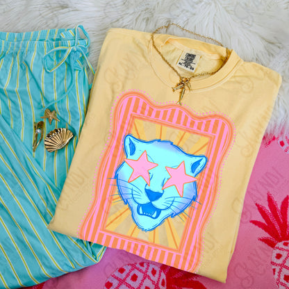 Preppy Blue Mascot (dropdown)-  DTF&UV