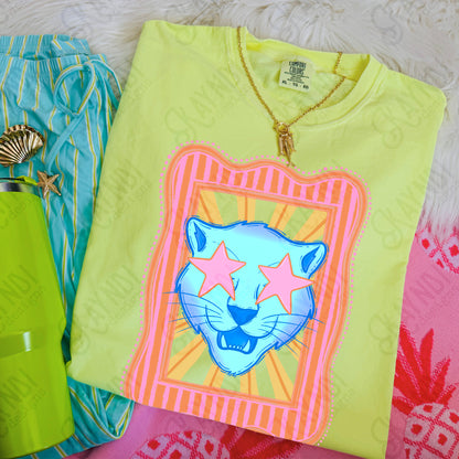 Preppy Blue Mascot (dropdown)-  DTF&UV
