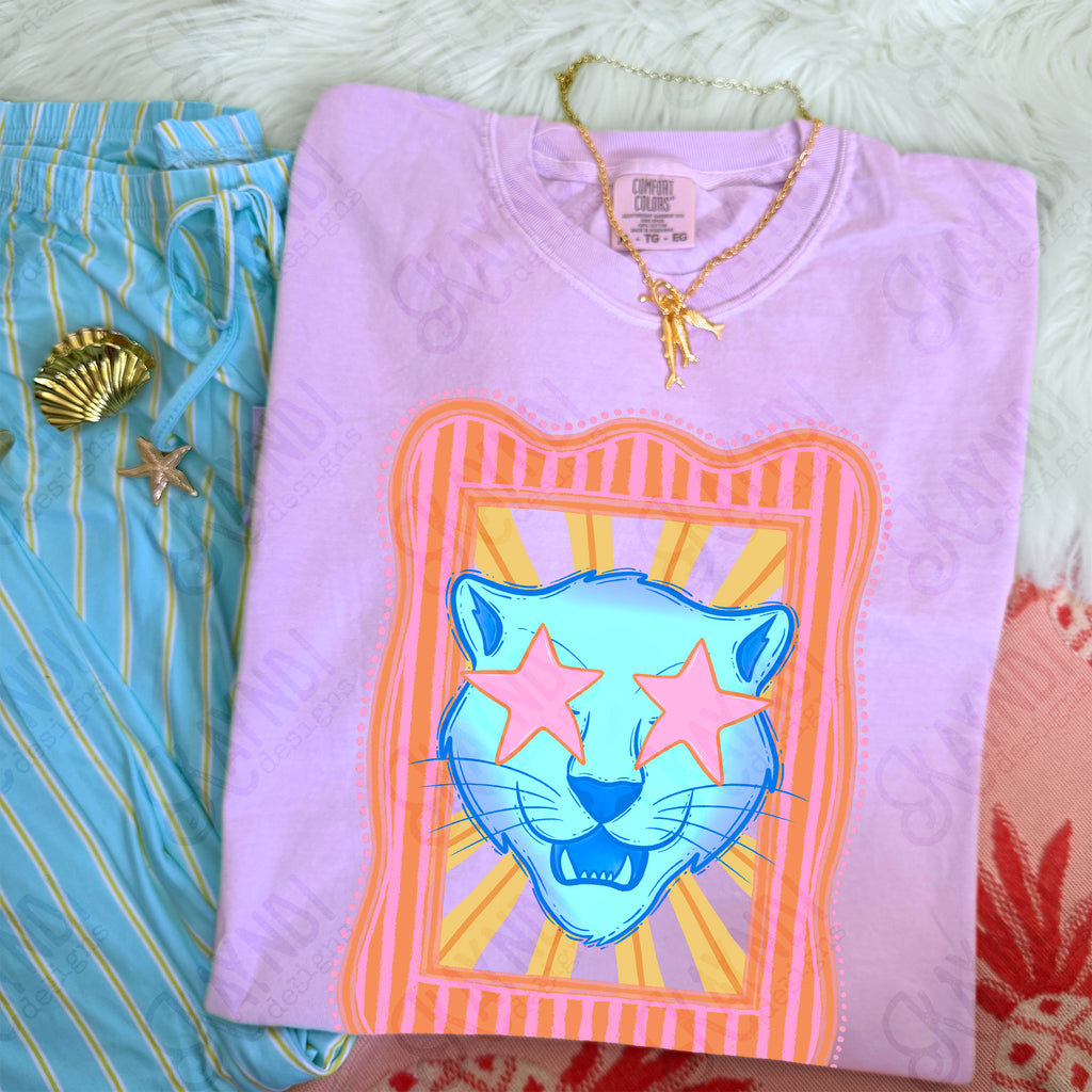 Preppy Blue Mascot (dropdown)-  DTF&UV