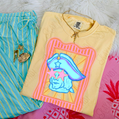 Preppy Blue Mascot (dropdown)-  DTF&UV