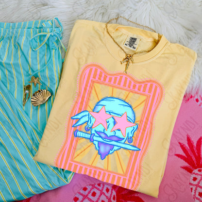 Preppy Blue Mascot (dropdown)-  DTF&UV