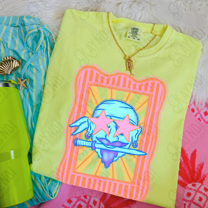 Preppy Blue Mascot (dropdown)-  DTF&UV